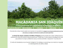 Tablet Screenshot of macadamiaenparaguay.com